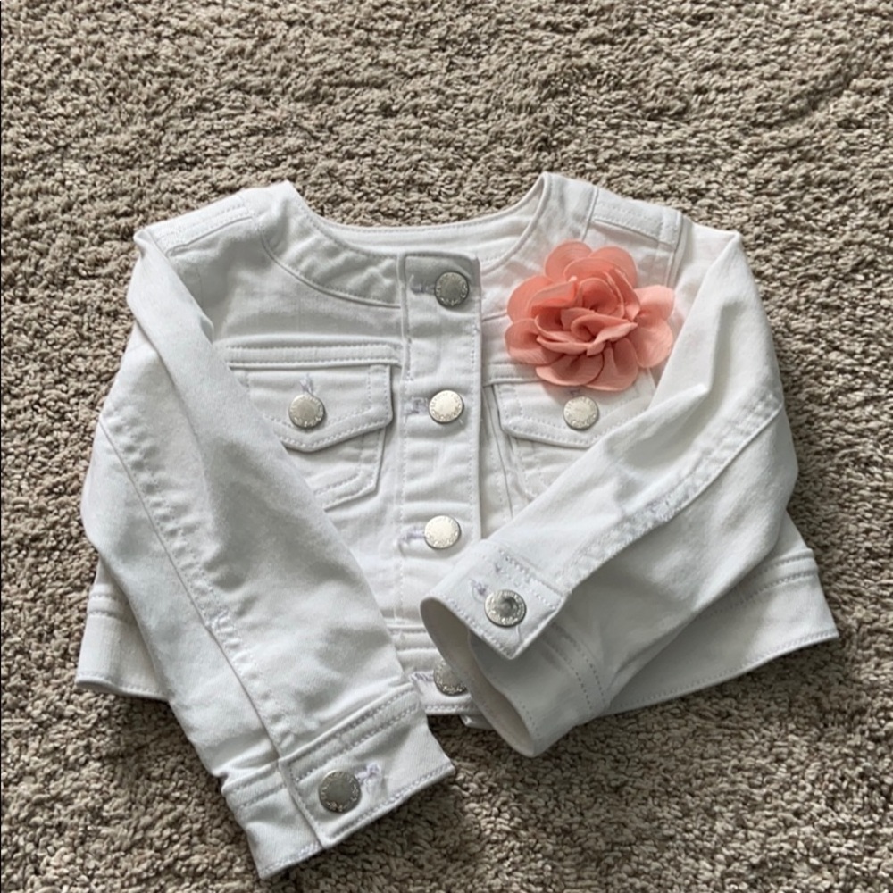OshKosh White Jean Jacket - size 18M